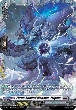 Three-headed Monster, Trigent - D-BT11/FR22EN - Frame Rare available at 401 Games Canada