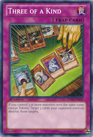 Three of a Kind - SDCR-EN031 - Common - 1st Edition available at 401 Games Canada