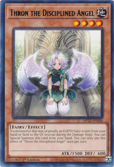 Thron the Disciplined Angel - MP22-EN106 - Rare - 1st Edition available at 401 Games Canada