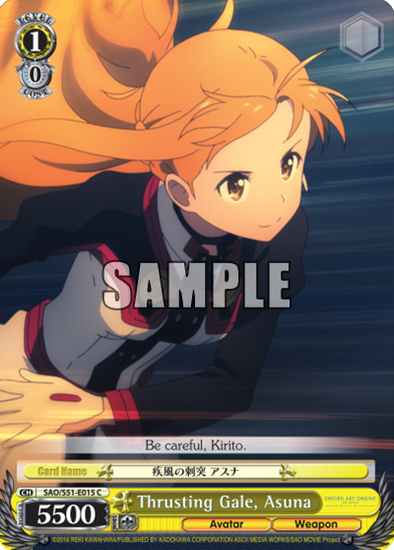 Thrusting Gale, Asuna - SAO/S51-E015 - Common available at 401 Games Canada