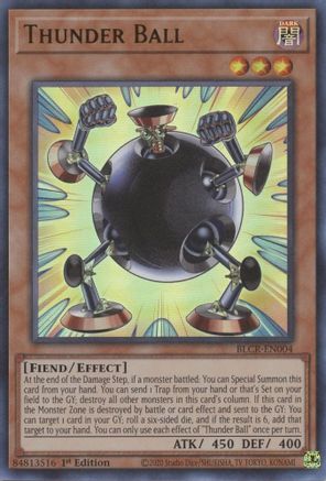 Thunder Ball - BLCR-EN004 - Ultra Rare - 1st Edition available at 401 Games Canada