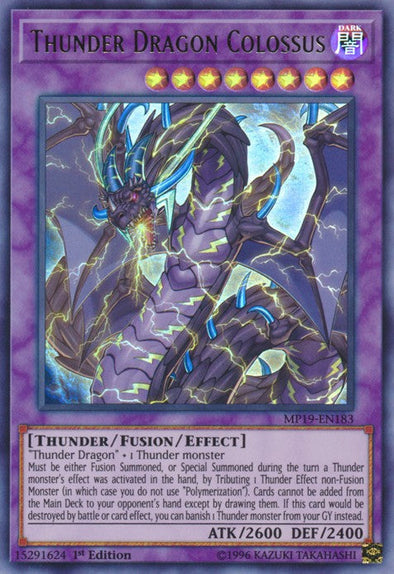 Thunder Dragon Colossus - MP19-EN183 - Ultra Rare - 1st Edition available at 401 Games Canada