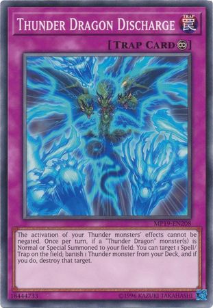 Thunder Dragon Discharge - MP19-EN208 - Common - Unlimited available at 401 Games Canada