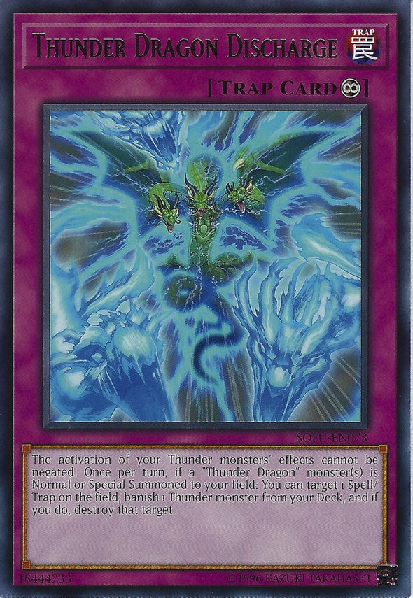 Thunder Dragon Discharge - SOFU-EN073 - Rare - Unlimited available at 401 Games Canada