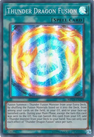 Thunder Dragon Fusion - MP19-EN199 - Super Rare - Unlimited available at 401 Games Canada