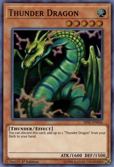 Thunder Dragon - HISU-EN046 - Super Rare - 1st Edition available at 401 Games Canada