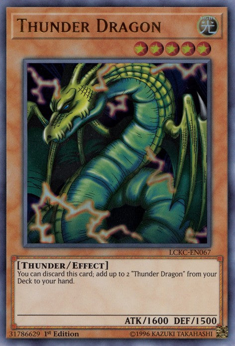 Thunder Dragon - LCKC-EN067 - Ultra Rare - 1st Edition available at 401 Games Canada