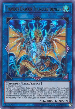 Thunder Dragon Thunderstormech - DUPO-EN030 - Ultra Rare - Unlimited available at 401 Games Canada