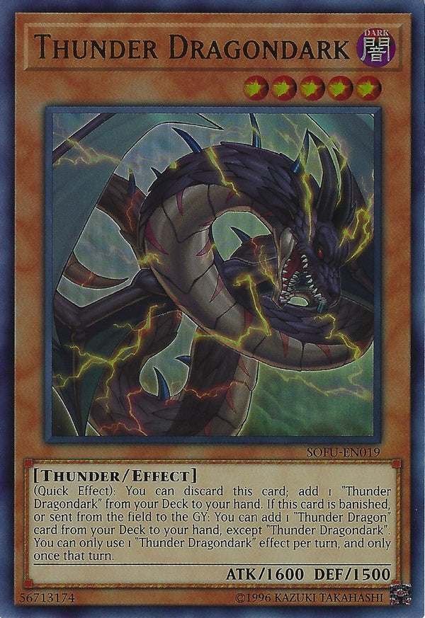 Thunder Dragondark - SOFU-EN019 - Ultra Rare - Unlimited available at 401 Games Canada