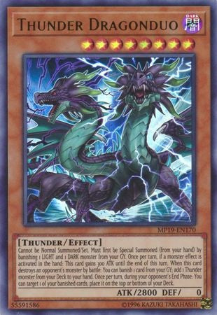 Thunder Dragonduo - MP19-EN170 - Ultra Rare - Unlimited available at 401 Games Canada