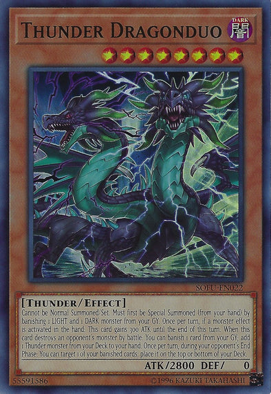 Thunder Dragonduo - SOFU-EN022 - Super Rare - Unlimited available at 401 Games Canada