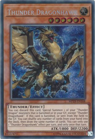 Thunder Dragonhawk - MP19-EN168 - Prismatic Secret Rare - Unlimited available at 401 Games Canada