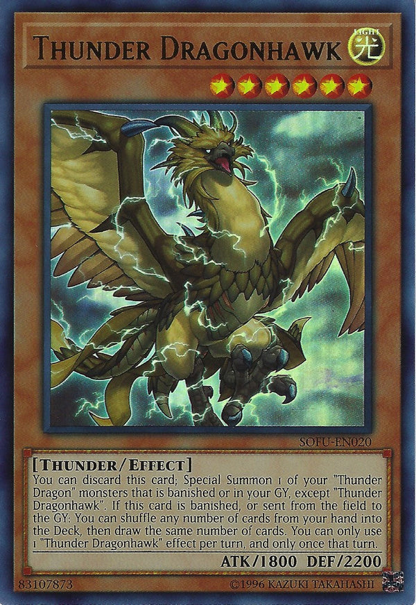 Thunder Dragonhawk - SOFU-EN020 - Ultra Rare - Unlimited available at 401 Games Canada