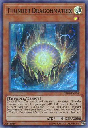 Thunder Dragonmatrix - OP09-EN006 - Super Rare available at 401 Games Canada