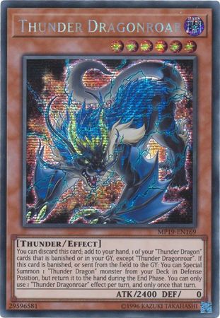 Thunder Dragonroar - MP19-EN169 - Prismatic Secret Rare - Unlimited available at 401 Games Canada