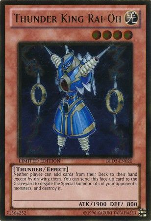 Thunder King Rai-Oh - GLD3-EN020 - Gold Rare - Limited Edition available at 401 Games Canada