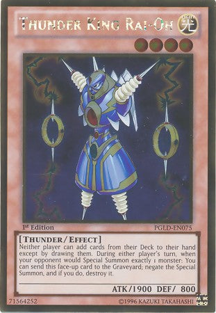 Thunder King Rai-Oh - PGLD-EN075 - Gold Rare - 1st Edition available at 401 Games Canada