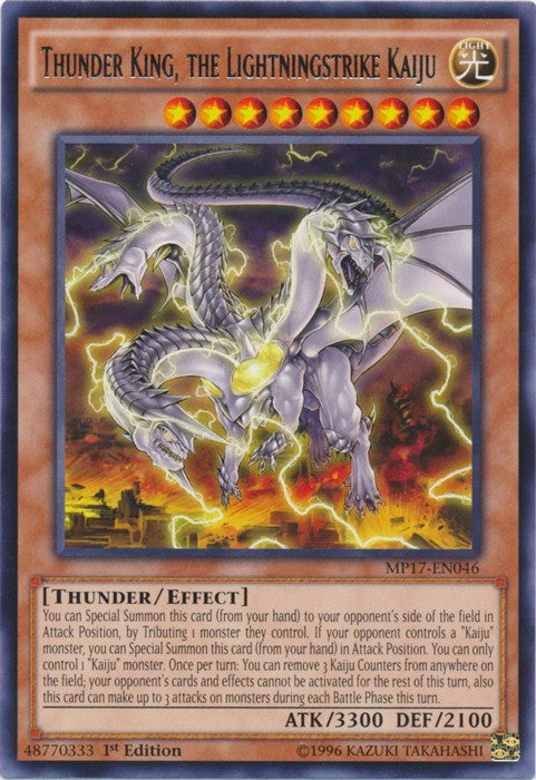 Thunder King, the Lightningstrike Kaiju - MP17-EN046 - Rare - 1st Edition available at 401 Games Canada