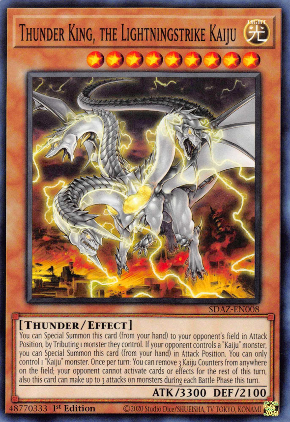 Thunder King, the Lightningstrike Kaiju - SDAZ-EN008 - Common - 1st Edition available at 401 Games Canada