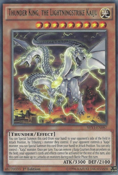 Thunder King, the Lightningstrike Kaiju - SHVI-EN087 - Rare - 1st Edition available at 401 Games Canada