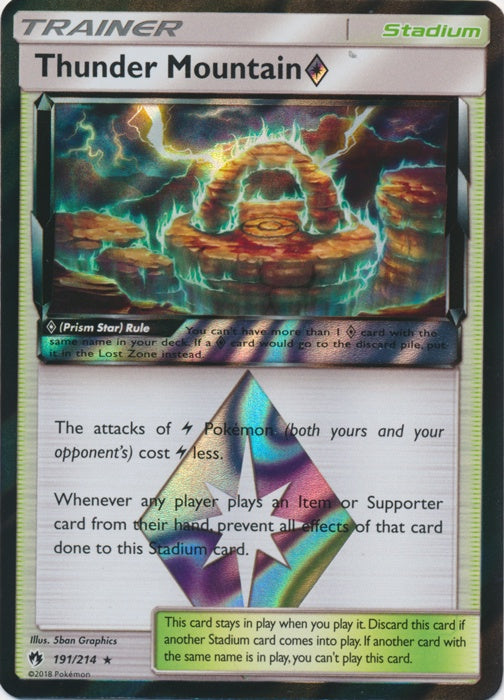Thunder Mountain Prism Star - 191/214 - Holo Rare available at 401 Games Canada