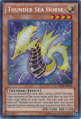 Thunder Sea Horse - ABYR-EN098 - Secret Rare - Unlimited available at 401 Games Canada