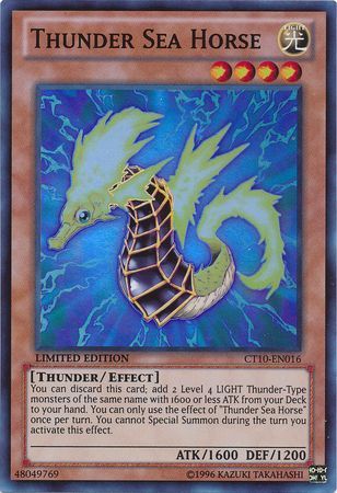 Thunder Sea Horse - CT10-EN016 - Super Rare - Limited Edition available at 401 Games Canada