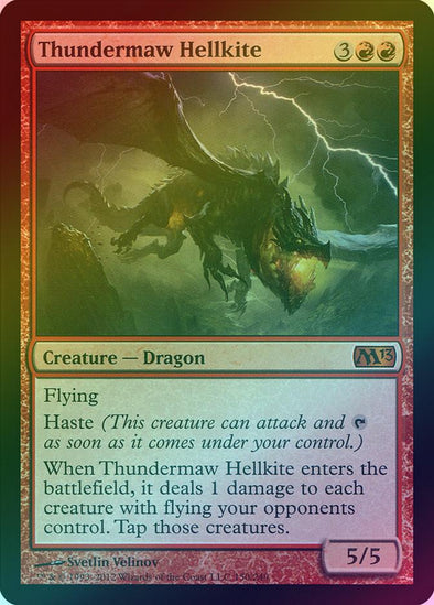 Thundermaw Hellkite (Foil) (M13) available at 401 Games Canada