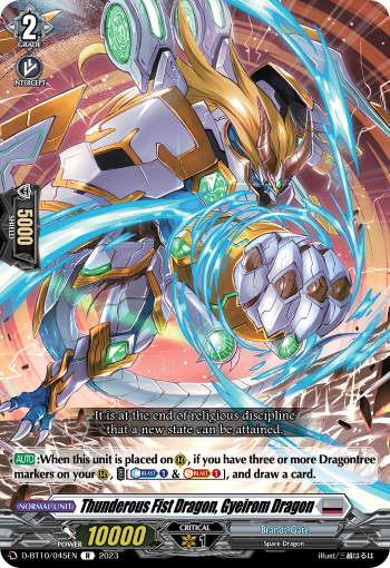 Thunderous Fist Dragon, Gyeirom Dragon - D-BT10/045 - Rare available at 401 Games Canada