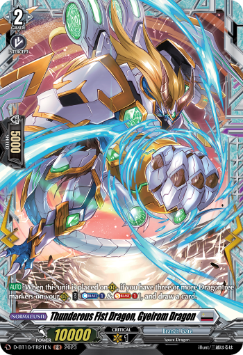 Thunderous Fist Dragon, Gyeirom Dragon - D-BT10/FR21 - Frame Rare available at 401 Games Canada