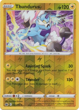 Thundurus - 052/198 - Holo Rare - Reverse Holo available at 401 Games Canada