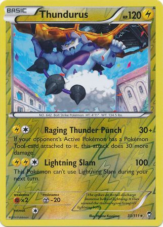 Thundurus - 33/111 - Rare - Reverse Holo available at 401 Games Canada