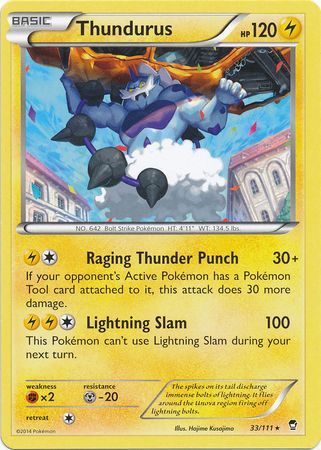 Thundurus - 33/111 - Rare available at 401 Games Canada