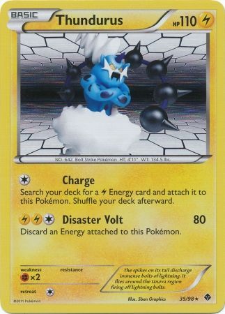 Thundurus - 35/98 - Holo Rare available at 401 Games Canada