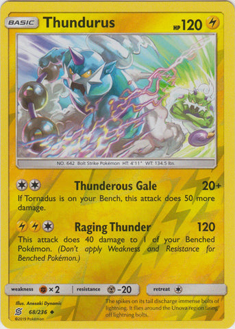 Thundurus - 68/236 - Uncommon - Reverse Holo available at 401 Games Canada