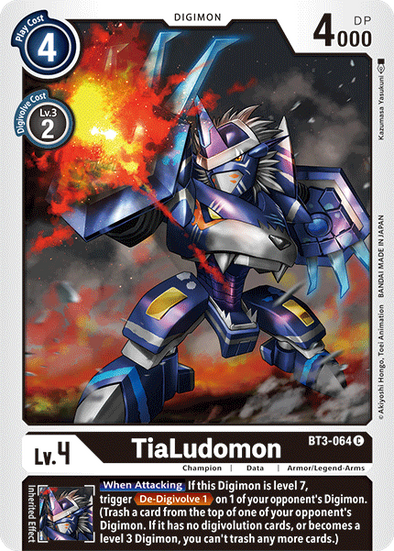 TiaLudomon - BT3-064 - Common available at 401 Games Canada