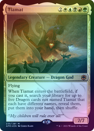 mtg ampersand cards 401 Games Canada - Tiamat