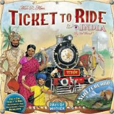 Ticket to Ride - Map Pack 2 - India & Switzerland available at 401 Games Canada