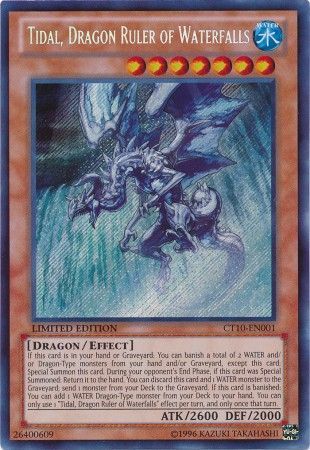 Tidal, Dragon Ruler of Waterfalls - CT10-EN001 - Secret Rare - Limited Edition available at 401 Games Canada