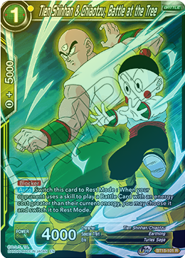 Tien Shinhan & Chiaotzu, Battle at the Tree - BT15-101 - Rare (FOIL) available at 401 Games Canada