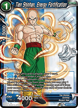 Tien Shinhan, Energy Fortification - BT13-045 - Common (FOIL) available at 401 Games Canada