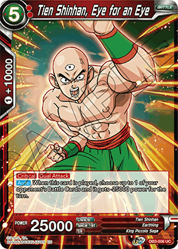 Tien Shinhan, Eye for an Eye - DB3-006 - Uncommon available at 401 Games Canada