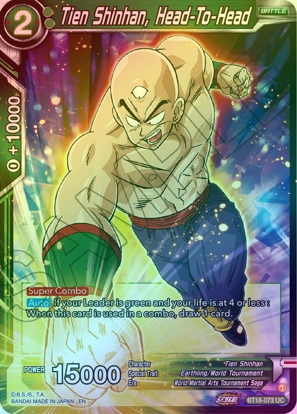 Tien Shinhan, Head-To-Head - BT18-073 - Uncommon (Foil) available at 401 Games Canada