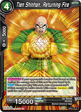 Tien Shinhan, Returning Fire - BT6-111 - Common (FOIL) available at 401 Games Canada