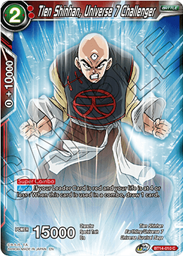 Tien Shinhan, Universe 7 Challenger - BT14-010 - Common available at 401 Games Canada