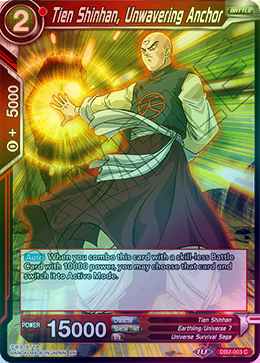 Tien Shinhan, Unwavering Anchor - DB2-003 - Common (Foil) available at 401 Games Canada