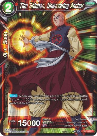 Tien Shinhan, Unwavering Anchor - DB2-003 - Common (Reprint) (Foil) available at 401 Games Canada