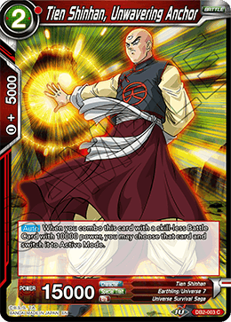 Tien Shinhan, Unwavering Anchor - DB2-003 - Common (Reprint) available at 401 Games Canada