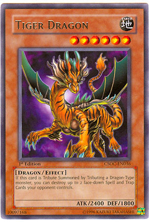 Tiger Dragon - CSOC-EN036 - Rare - 1st Edition available at 401 Games Canada