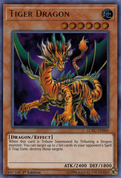 Tiger Dragon - LCKC-EN069 - Ultra Rare - 1st Edition available at 401 Games Canada